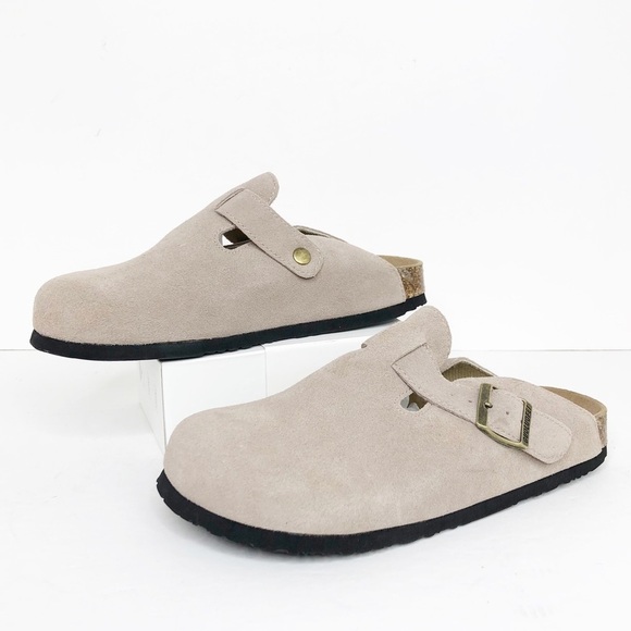 Guoluofei tan Suede mules - Picture 8 of 11